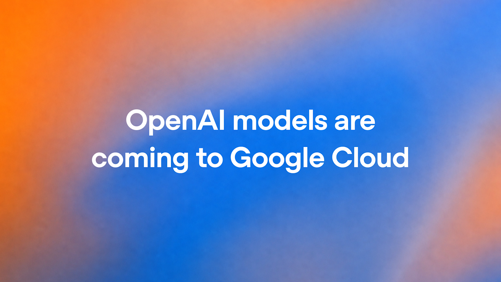 OpenAI 与 Google Cloud 合作主题图