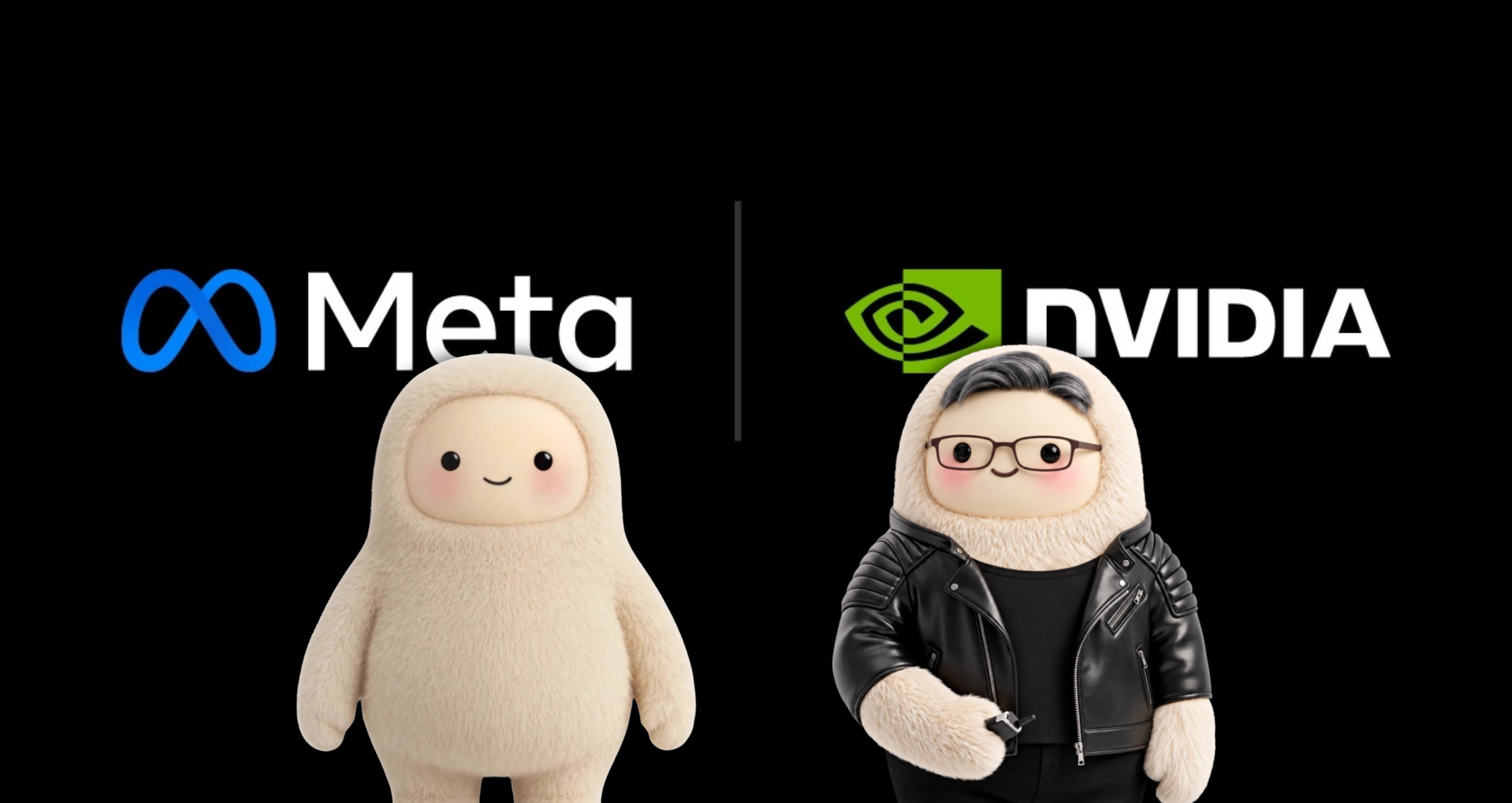 NVIDIA 与 Meta 合作主题图