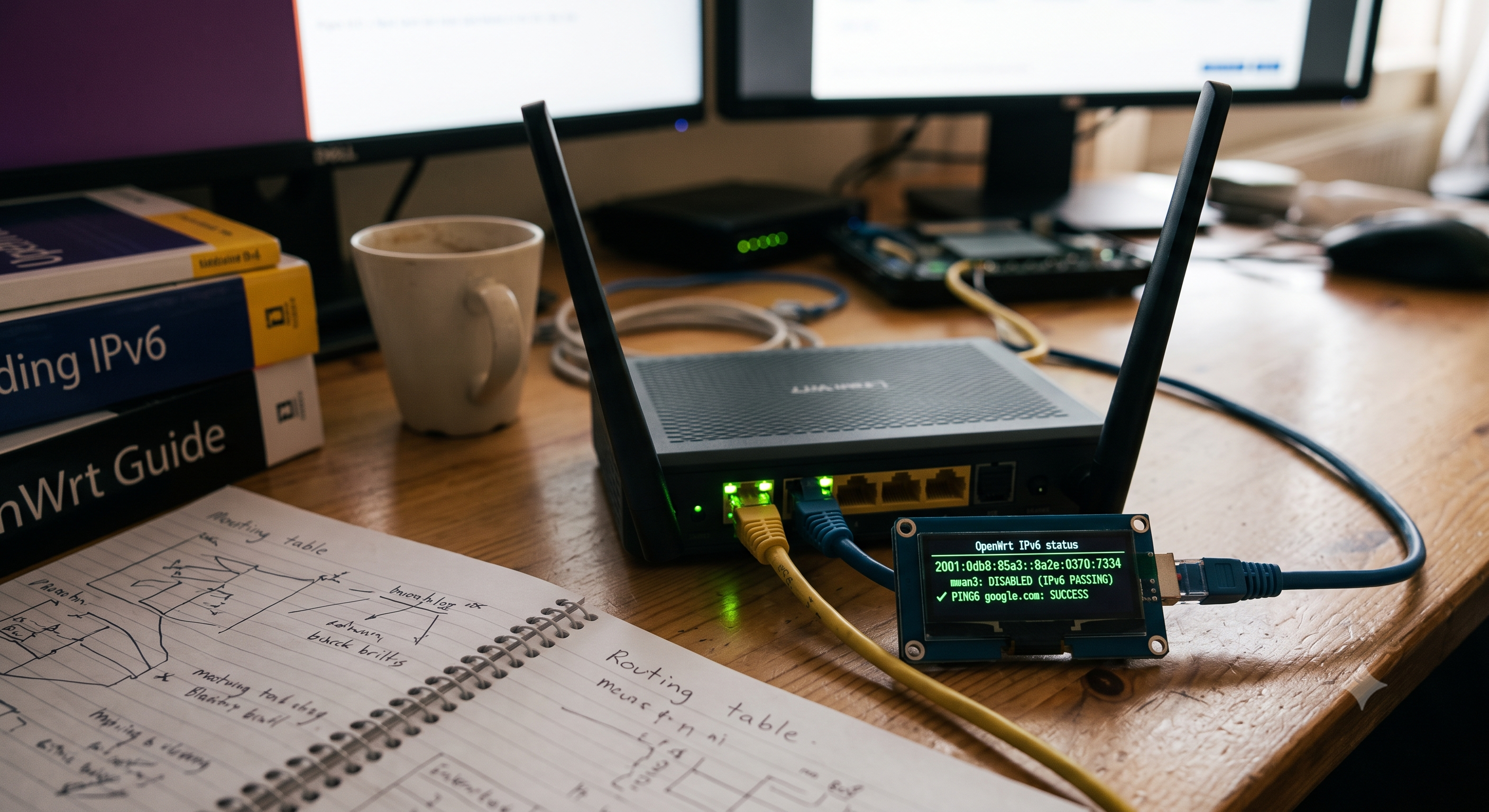 折腾一上午才发现：原来是 mwan3 把我的 IPv6 悄悄丢进了黑洞——一次 OpenWrt IPv6 假连通排障实录
