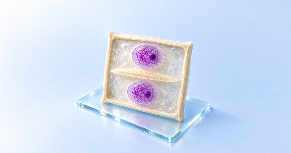 铜匠实验室:有丝分裂生物课件 3D 示意